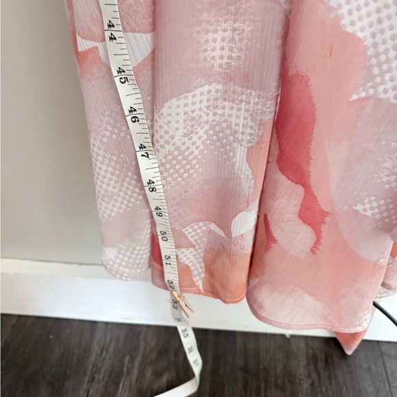 Express Pink Button Front Tie Waist Dress - Picture 11 of 11